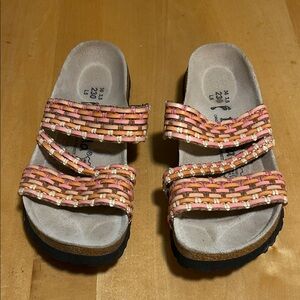 Women's Betula Birkenstock Sandals - Peach and Beige